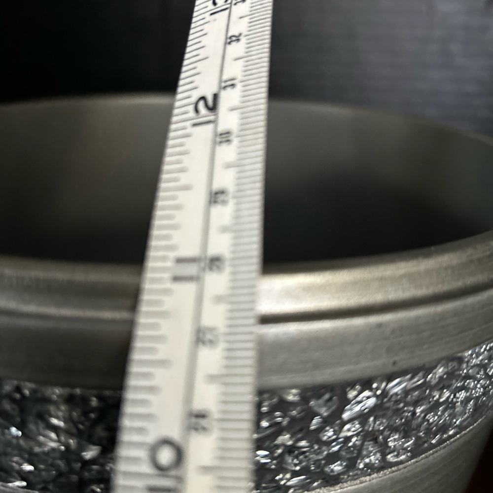 Pewter wastebasket - Picture 6 of 8